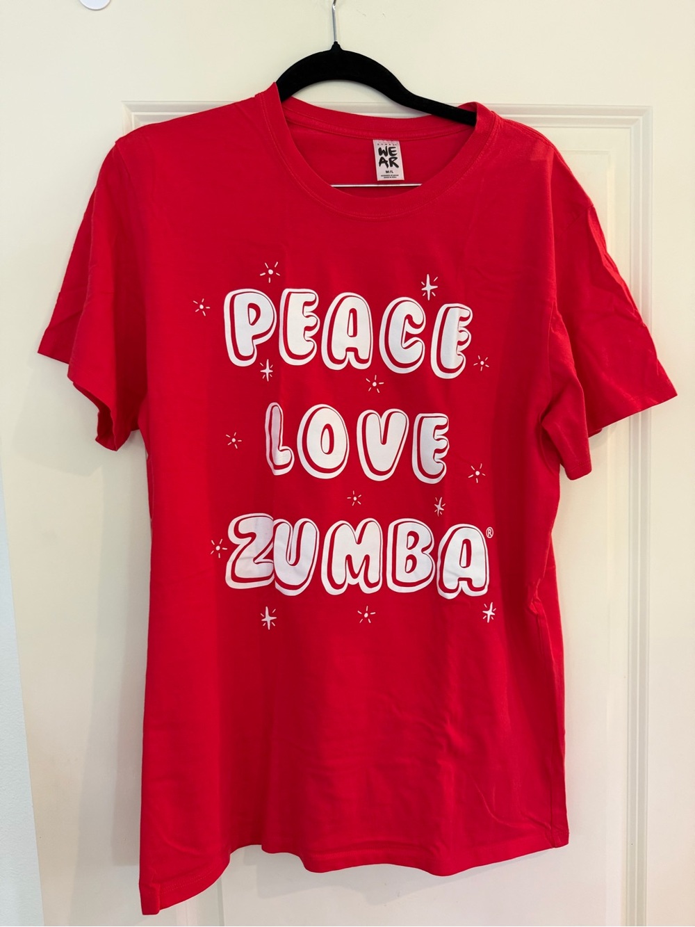 Zumba Fitness Red 'Peace Love Zumba' Graphic Tee